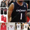 COE1 Cincinnati Bearcats Basketball Jersey NCAA College Mason Madsen Ody OGuama Viktor Lakhin Mike Saunders Hayden Koval Abdul Ado