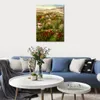Abstract Landscape Canvas Art Tuscan Village Hand Painted Impressionist Oil Painting for Apartment Wall Decor