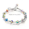 Charm Armbanden Iridescentie Rainbow Diamond Armband Crystal Vrouwen Mode-sieraden Gift Will And Sandy Drop Levering Dhgv0