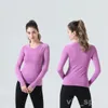 Femme à manches longues t-shirt sport Jogging hauts complets musculation Slim t-shirt athlétique serré rapidement Tech Fitness athlétique T-Shirts populaires