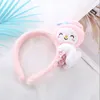 Bastões de cabelo fofos estilo Kuromi INS feitos à mão de pelúcia Melody Cinnamoroll Design para lavar rosto menina acessórios infantis