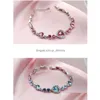 Bracelets De Charme Cristal Coeur De L'océan Amour Bracelet Bracelet Manchette Pour Les Femmes Bijoux De Mode Cadeau Will Et Sandy Drop Livraison Dht3H