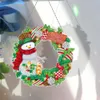 Stitch Huacan 5d DIY Special Shaped Diamond Brodemery Couronne de Noël Diamond Art Painting Snowman Bird Peacock Home Decoration