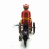 Wind Up Toys Funny Adult Collection Retro Up Toy Metal Tin Rickshaw Trioycle Driver Car Chorckwork Figure Модель винтажный подарок 230605