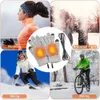 Kayak Eldiven Kış Kız Kadın Elektrikli Mitten Isıtmalı Tam Parmak Isıtıcı USB Şarj Edilebilir Dokunmatik Ekran Örme El 230606
