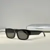 Rectangular Sunglasses 0261 Black Frame Grey Lenses Men Summer Fashion Sunglasses Sunnies gafas de sol Sonnenbrille Shades UV400 Eyewear with Box