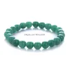 Perlé 8Mm Pierre Naturelle Brins Bracelet Cristal Améthyste Turquoise Oeil De Tigre Bracelets Pour Femmes Hommes Bijoux De Mode Volonté Et Sable Dh3Du