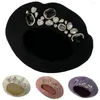 Bérets Quotidien Collocation Streetwear Femmes Casual Strass Peintre Chapeau Cheveux Accessoires