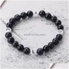 Perlen 8 mm Tigerauge Perlen Strang Armbänder Gebet Chakra Heilung Meditation Türkis Natuarl Stein Yoga Frauen Männer Schmuck Großhandel Dhyox