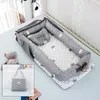 Rails de lit bébé coton berceau berceau né panier berceau né lit Portable bébé nid pour garçons filles sac de voyage lit coussin cadeau 230606