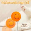 Automatisk studsande boll interaktiv glödande kattleksaker elektriska kattleksaker för katter som tränar självrörande kattungar för inomhusspel