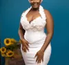 Stylowe sukienki na bal matrowe bez rękawów V Nakka Kanter Aplikacje 3D koronkowe koraliki Diamenty Satynowe sukienki wieczorowe sukienki ślubne plus size niestandardowe wykonane