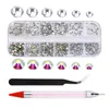 Nail Art Decorations MultiSize Rhinestones 3D Crystal AB DIY crystal diamond gem glitter Beauty 230606