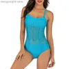 Costumi da bagno da donna Kaisoul Costume da bagno intero Donna Costumi da bagno solidi 2023 New Brazilian Beach Costume da bagno femminile Monokini Sexy Network Large Size T230606