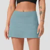 Наряды LL-88207 Женские теннисные юбки с высокой талией для йоги Плиссированные юбки для упражнений Короткие платья болельщиков Fiess Wear Эластичные брюки для бега для девочек Спортивная одежда