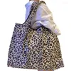 Alışveriş çantaları moda toplu katlanabilir yeniden kullanılabilir kadın çanta omuz bakkal büyük depolama