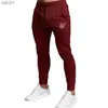 Sik Silk Men's Pants Fitness Skinny Trousers Spring Elastic Bodybuilding Pant Workout Track Bottom Pants Men joggar Sweatpants L230520