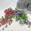 Fleurs décoratives gloire du matin Simulation plante tenture murale trompette fleur vigne Chlorophytum glycine fausse décoration balcon
