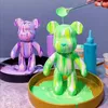 アクションおもちゃのフィギュアdiy fluid bear彫刻