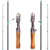 Spinning Rods UltraLight Fishing Rod Carbon Fiber SpinningCasting Lure Pole Bait WT 159g Line 36LB Wood Handle Fast Trout 230605