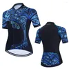 Racejassen Fancy Pattern Wielertruien Dames Zomer Korte mouwen Fiets Sneldrogende kleding Bergwegtops