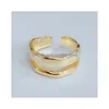 Bandringar Sier Finger Ring for Women Irregar Trendiga fina smycken Stor justerbar antik Anillos Drop Delivery DHQPK