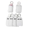 Party Favor 30Ml Sublimation Blank Neoprene Per Bottle Holder Sbr Hand Sanitizer Set White Keychain Gift Drop Delivery Home Garden F Dhidy