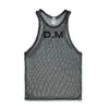 Heren Vest Mesh Mode Trend Sport Zomer Ademend Vest Mouwloos Sexy Letters