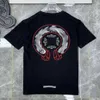 Verão luxo coração mens camisetas moda ch marca homens sânscrito carta t-shirt ferradura cruz designer tshirts homem hip hop chromesh9yqyp6w