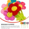 Decoratieve bloemen 10 stuks gesimuleerde zonnebloem raambekleding bloem pluche kantoor kinderen zomer speelgoed