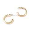 Dangle Chandelier Western Style Personalized Hoop Earrings Gold Sier Color Fashion Small Circle Earring For Women Est Pattern Csha Dh1Kk