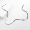 Choker Zilver Kleur Chunky Cubaanse Ketting Voor Mannen Parel Kralen Ketting Cool Hip Hop Hals Kettingen Mannelijke Kraag Sieraden Vriendschap Gift