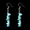 Crystal Stone Beaded Earrings Natural Stone DIY Tassel Earrings Women's Ear Studs Fashion Accessories