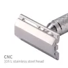 Blade CNC 316 Paslanmaz Çelik Islak Tıraş Güvenliği Jilet Çift Kenar Tıraş Alın 3 Side Kafa