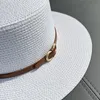 2023 Summer Beach Holiday Straw Hat Women Shade Hatts Woman Sun Protection Cap Lady Sunhat Sunhats Flat Top Caps 8Colors