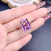 Cluster Rings Fashion Ring 925 Silver Jewelry Square Amethyst Gemstone Women's Wedding Promise Party Wholesale