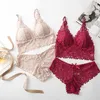 Maternity Intimates Women Bra Set Deep and Panties Underwear Embroidery Female Sexy Lingerie