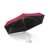 Ombrelli Ombrello pieghevole con manico a forma di cuore Simpatico Mini Five Folding Rain Women Travel Sun UV Parasole