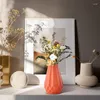 Vaser Flower Vase Nordic Style for Flowers Off-Farmhouse Ejressed Decorative Pampas Grass Mantel Shelf Home Accenters