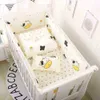 6pcs/Set Blue Universe Design Crib Beding Set Settk Cotton Madler Lining включает в себя бамперы для детской кровати.