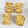 Bakning Mögelplastkakor Diy Cartoon Biscuit Mold 3D Cutters Biscoito Mold Cake Decorating Tool