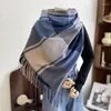 Sjaals Unisex Mooie Plaid Fringe Sjaal Winter Veelzijdige Dames Warme Wrap Sjaal Meisjes Mode