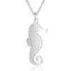 Pendant Necklaces Sea Horse Cute Stainless Steel Necklace Jewelry Accessories Valentine's Party Gifts For Women Wholesale Gift