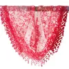 Scarves Korean Women Tassel Lace Triangle Scarf Summer Thin Solid Hollow Width Neck Fashion Grace Ladies Small Shawl Work Holiday