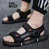 Platform Sandalet Man Unisex Anti-Slip Summer Beach Erkek Ayakkabı Yüksek Kalite Konforlu Tasarımcı Ayakkabı Boyutu 45 Erkek L230518