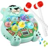 Gry nowatorskie Whac Mol Game for Baby Interactive Winting Toy Fun Hammering Early Development Diving Dift 230605