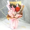 Dekorativa blommor Rose Eternelle Presentlåda Torkad Flower Real Valentine's Day Creative Contsed Wholesale Wedding Bouquet