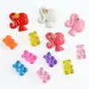 Nagelkonstdekorationer kawaii charm Art1box40pcsawaii prydnad 3d Dainty Slime Charms Cabochons 230606