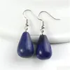 Dangle Lustre Nouvel Été Femmes Bijoux Naturel Reiki Chakra Pierre Boucles D'oreilles Larme Pendentif Goutte D'eau Boucle D'oreille Blanc Violet Crysta Dhqe5