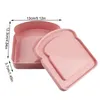 Bouteilles de stockage Sandwich Box Toast Forme Conteneurs Pour Enfants Réutilisable Lave-Vaisselle Adulte Boîtes À Lunch École À Domicile